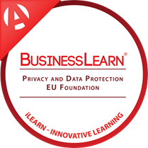 Badge BusinessLearn Privacy And Data Protection EU Foundation Small