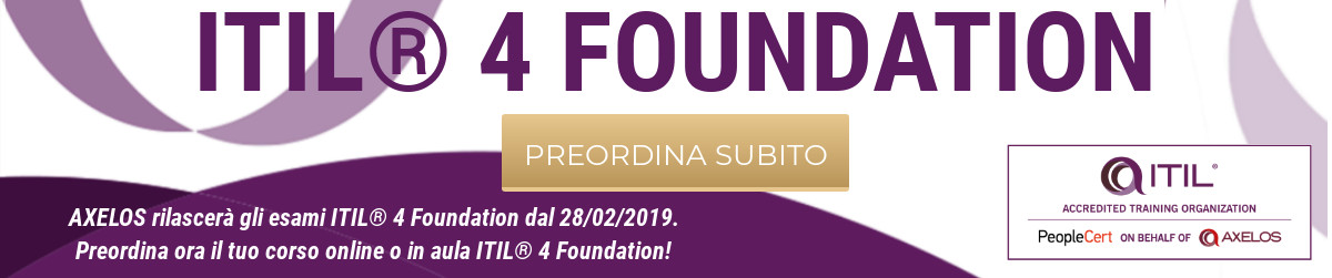 Banner ITIL 4 Foundation ITA