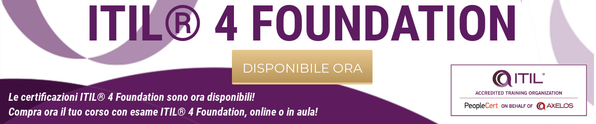 Esame ITIL 4 Foundation disponibile ITA