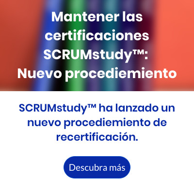Maintaining SCRUMstudy™ certifications New process ENG
